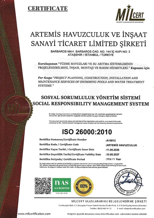 ISO 26000 certificate