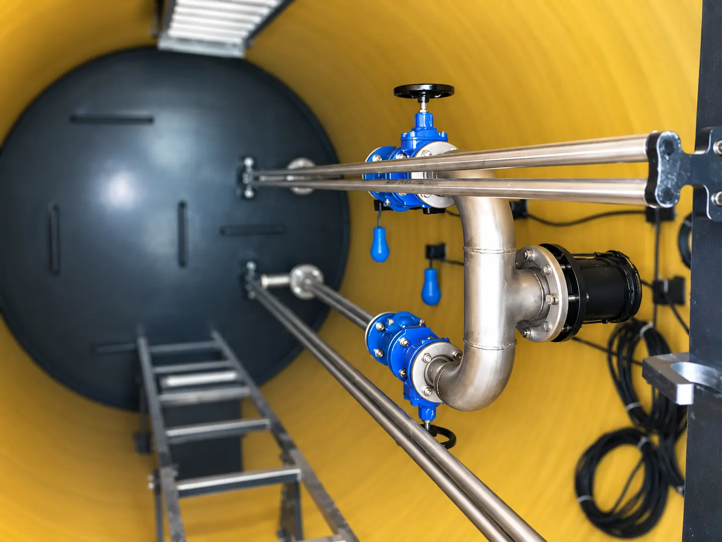 Regnum HDPE pump sump tank on-site application detail