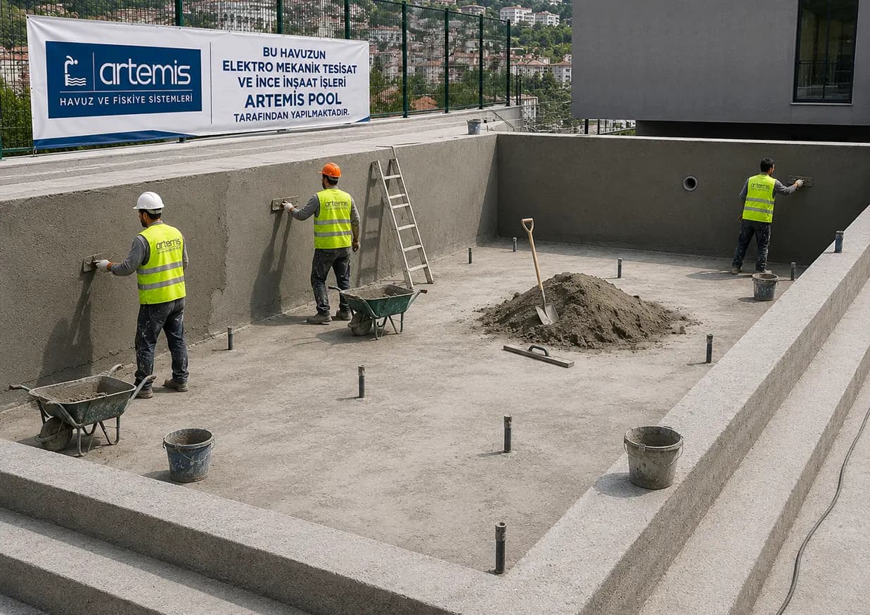 Viridis Çengelköy havuz su yalıtımı ve izolasyon uygulamaları